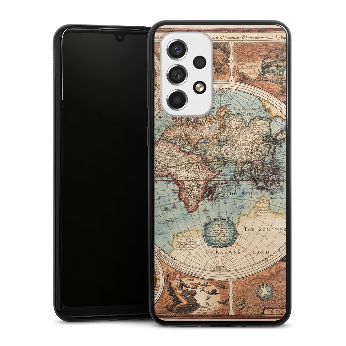 Mappa del mondo vintage