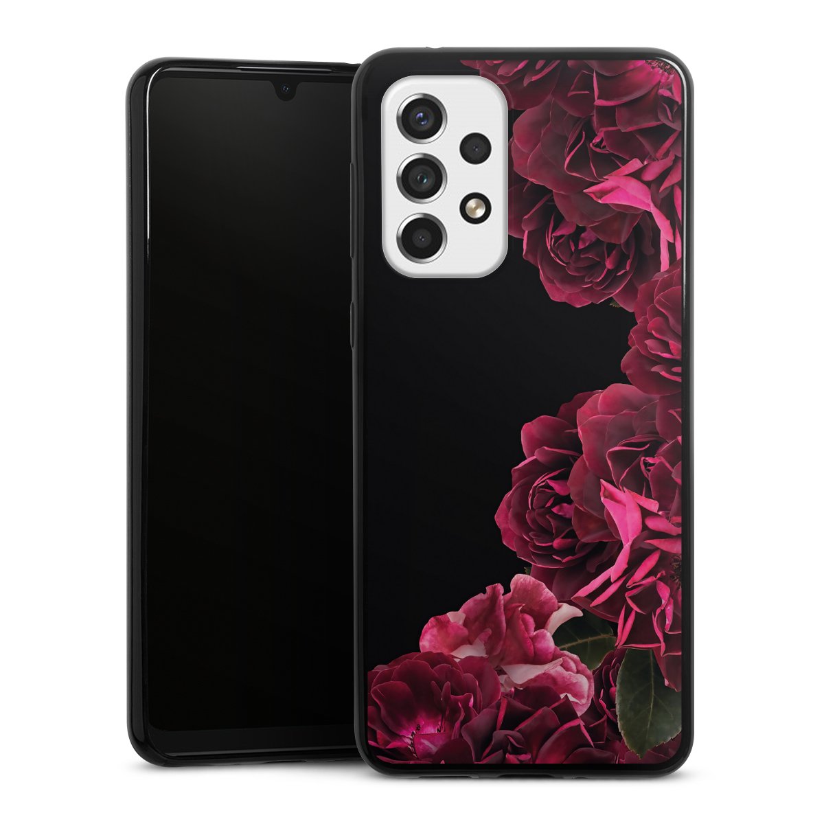 Rose vintage su nero
