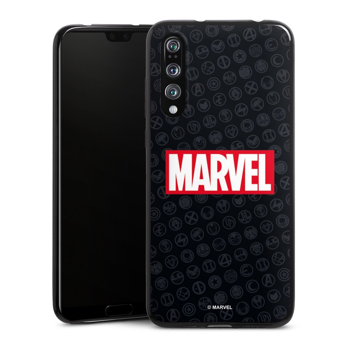 Marvel Logo Black Red 