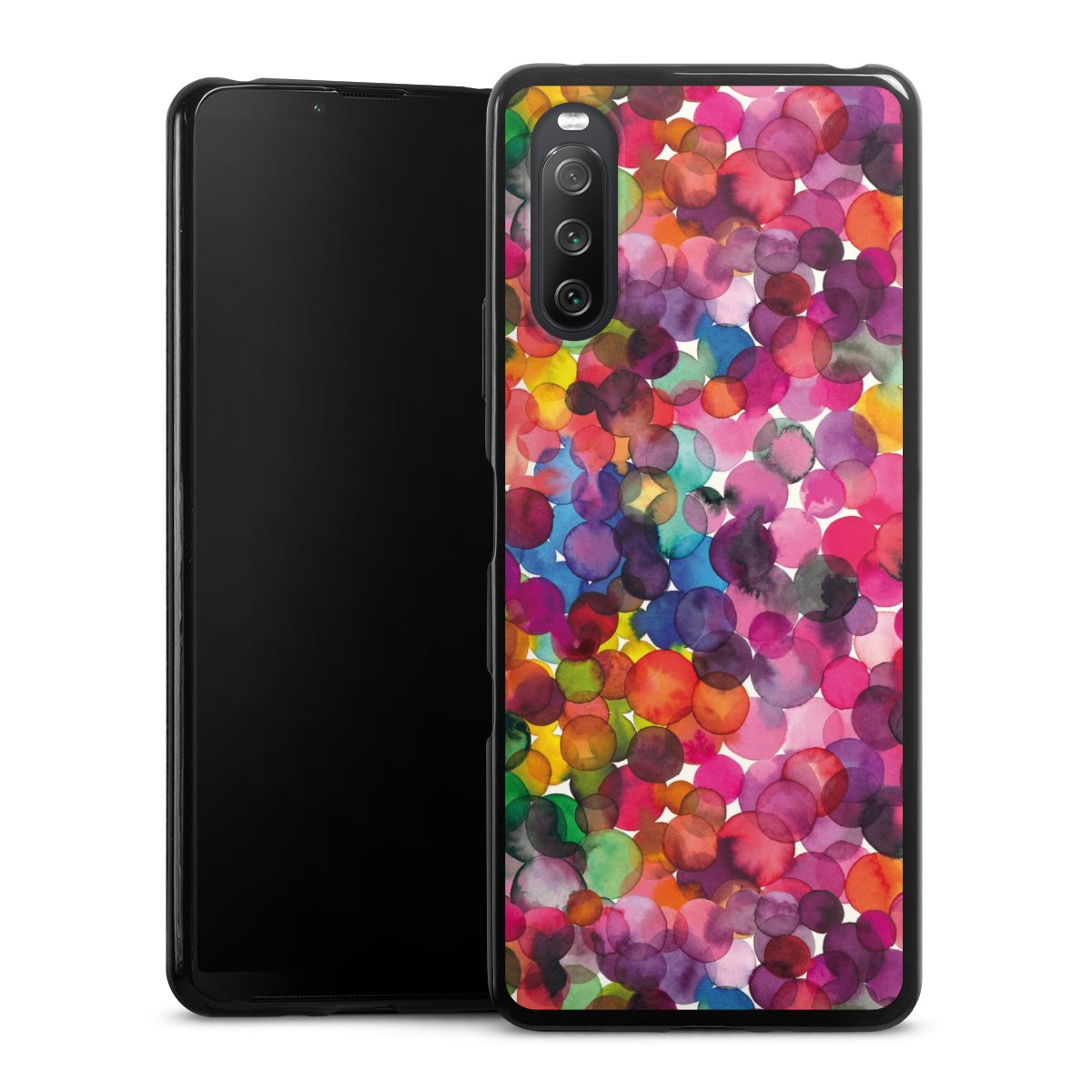 Punti acquerello sovrapposti