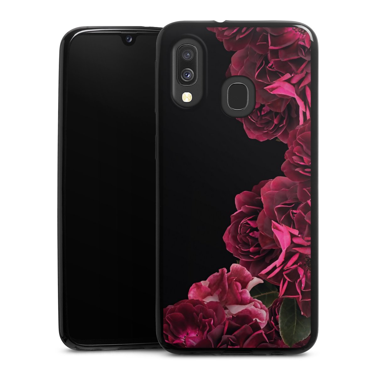 Rose vintage su nero
