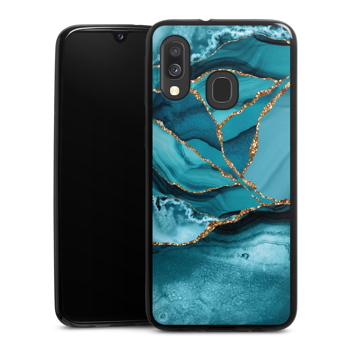 Eisblaue Marmor Landschaft