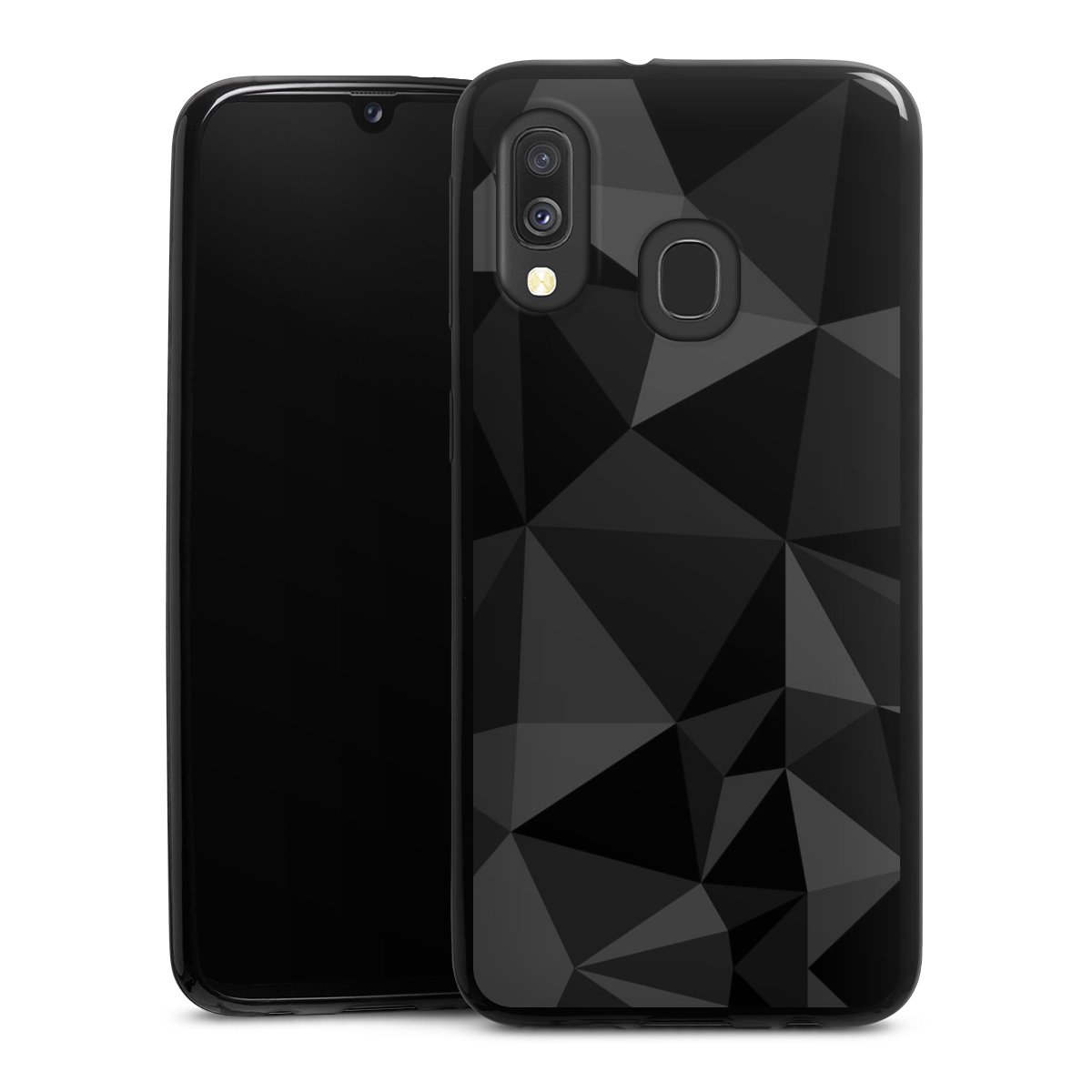 Motif Polygone Noir