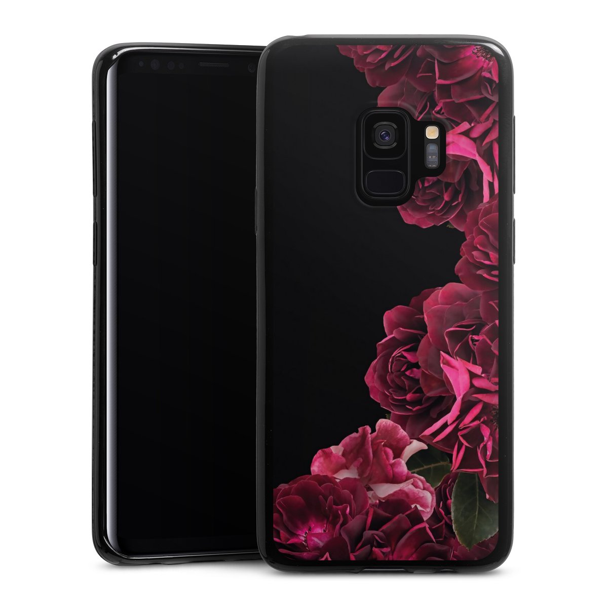 Rose vintage su nero