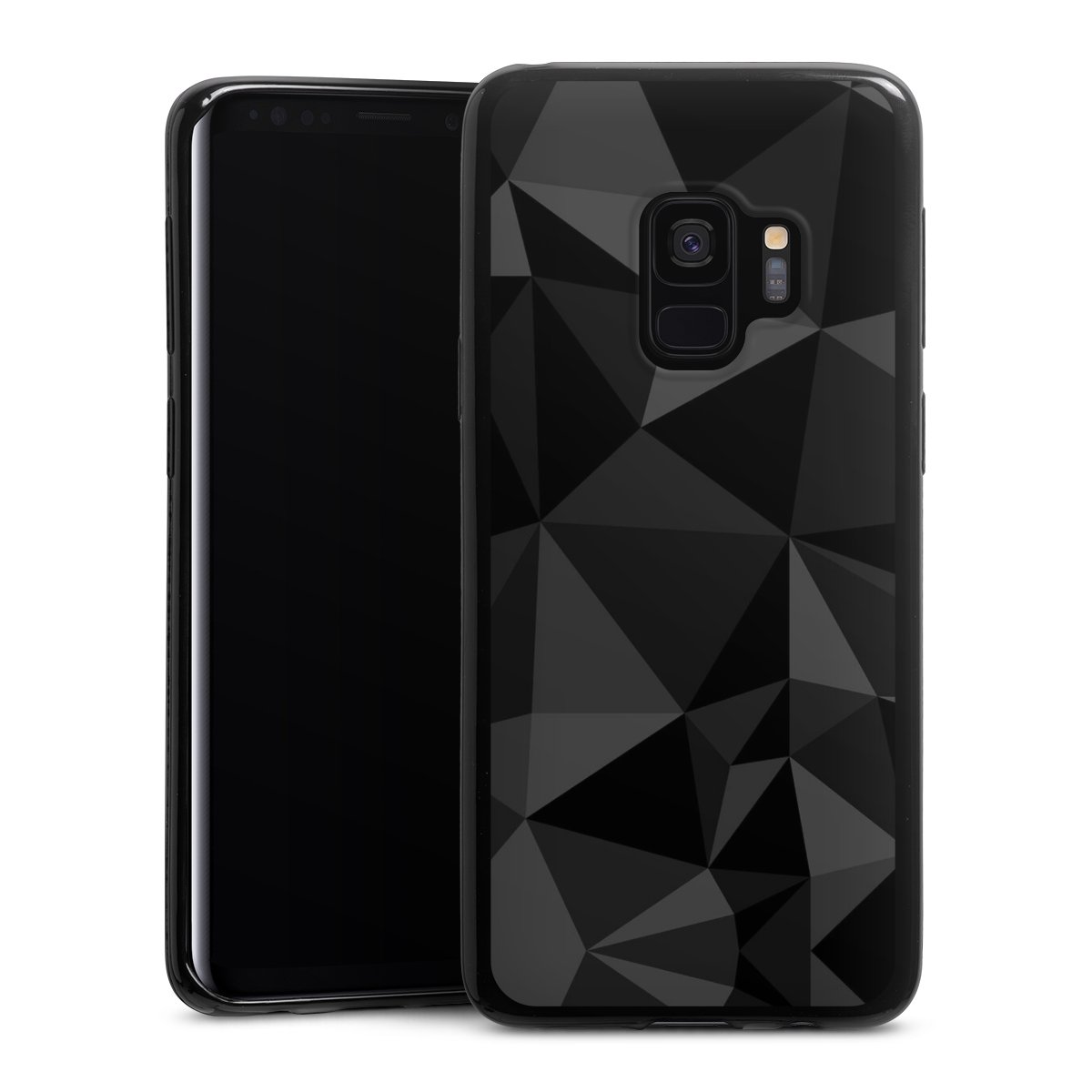 Motif Polygone Noir