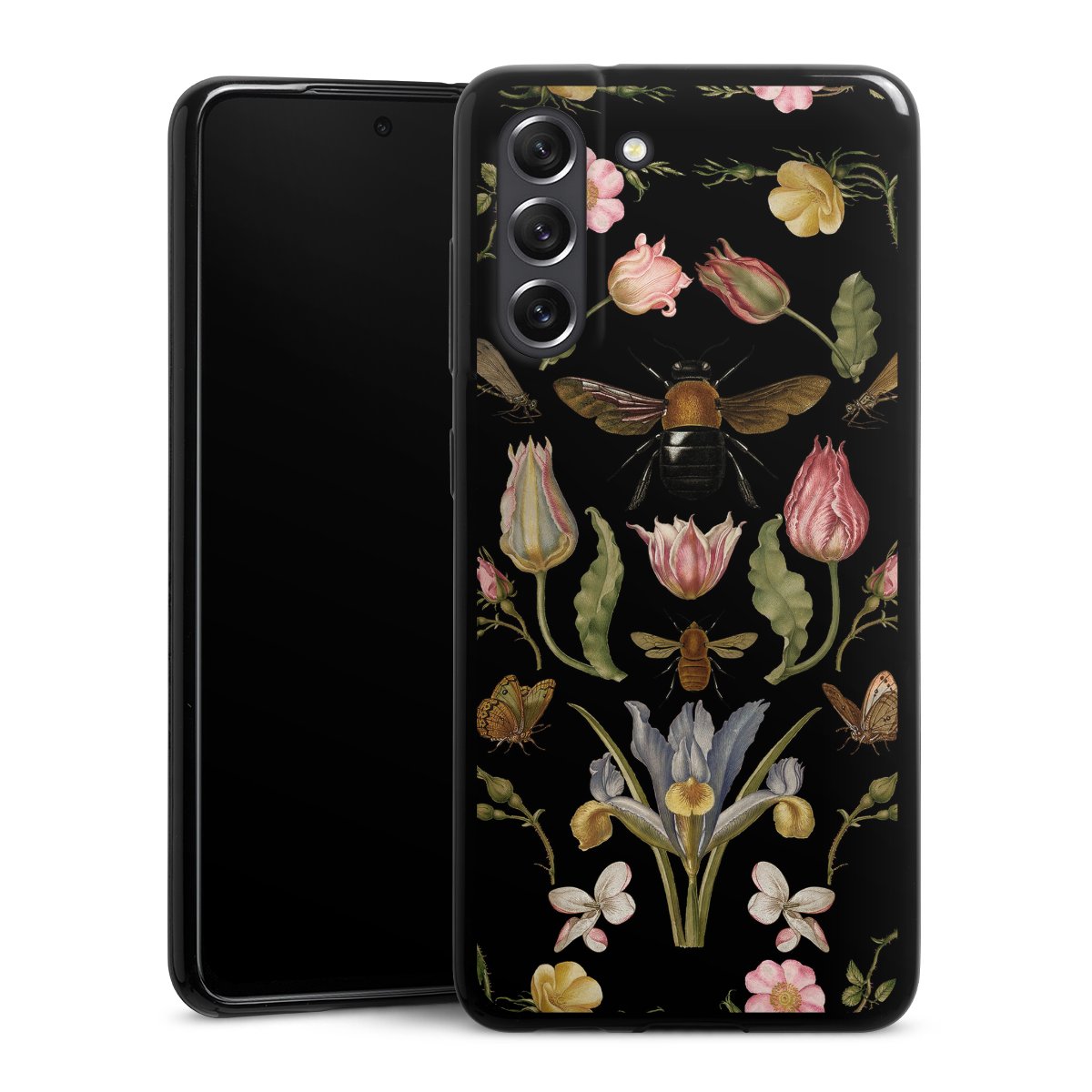 Fiori di campo e api nere