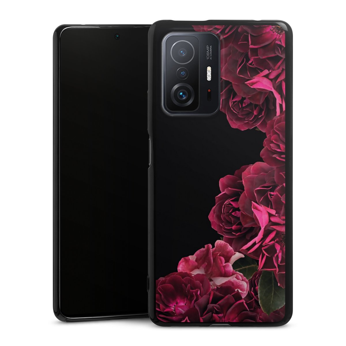 Rose vintage su nero