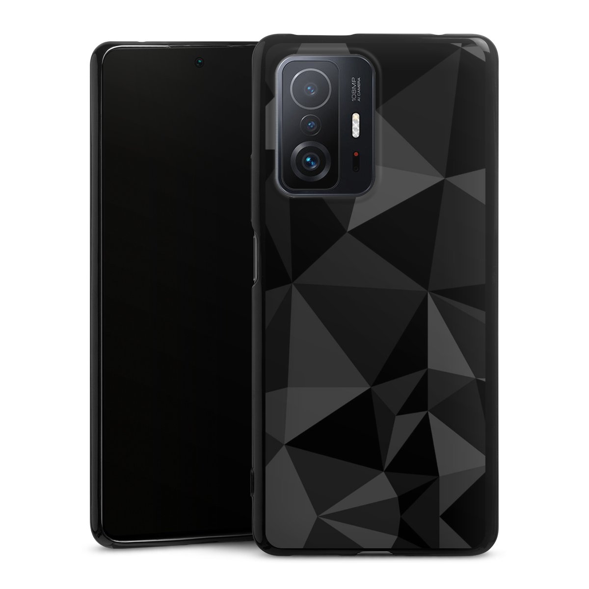 Motif Polygone Noir