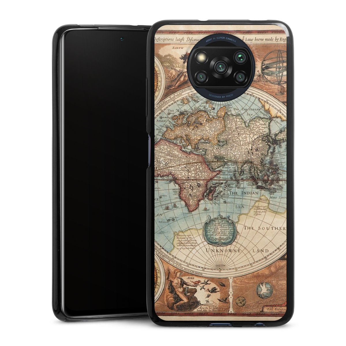 Mappa del mondo vintage
