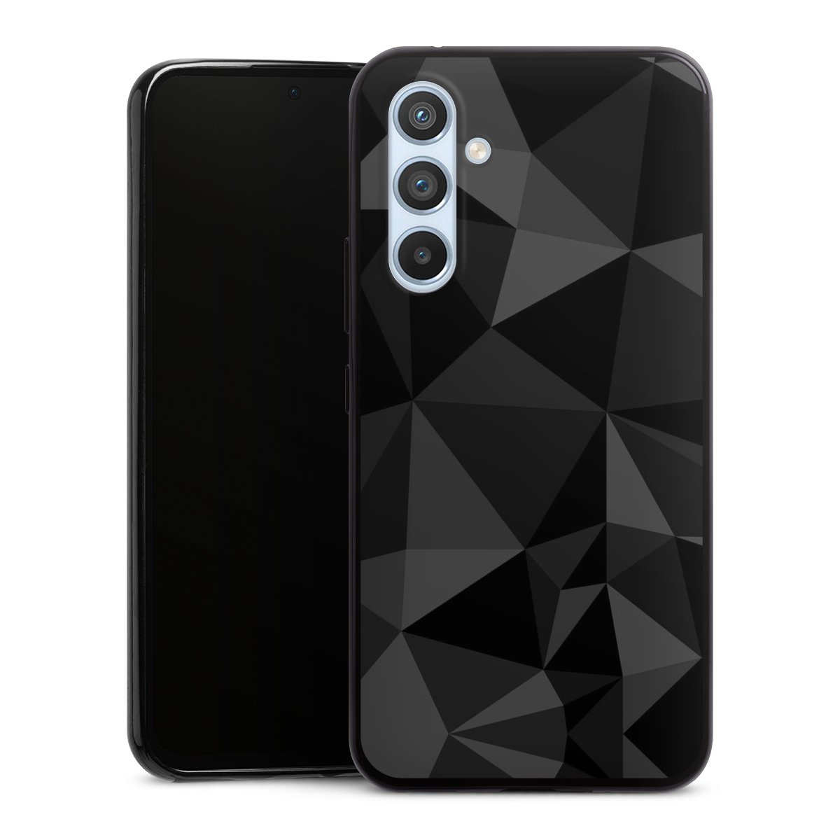 Motif Polygone Noir