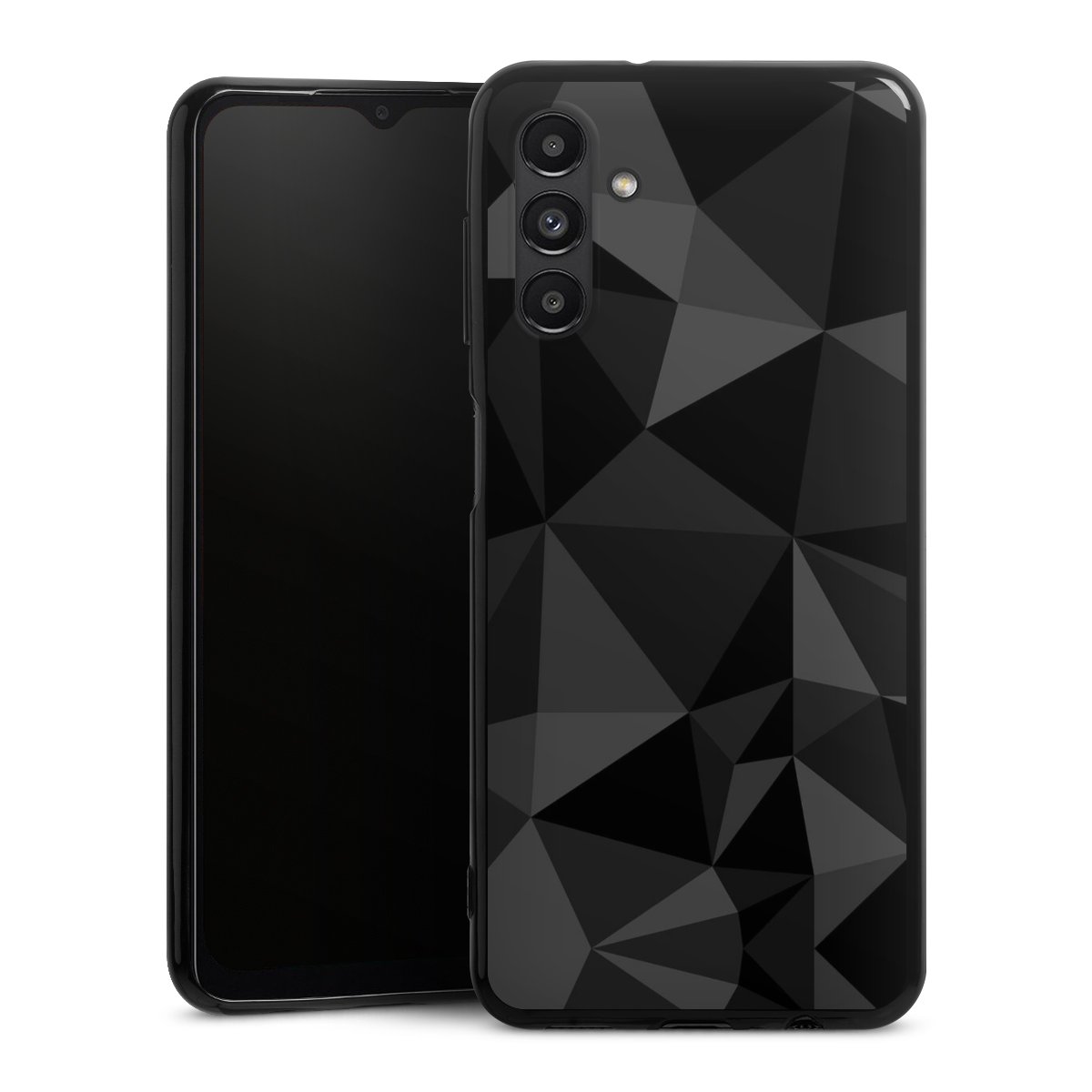 Motif Polygone Noir