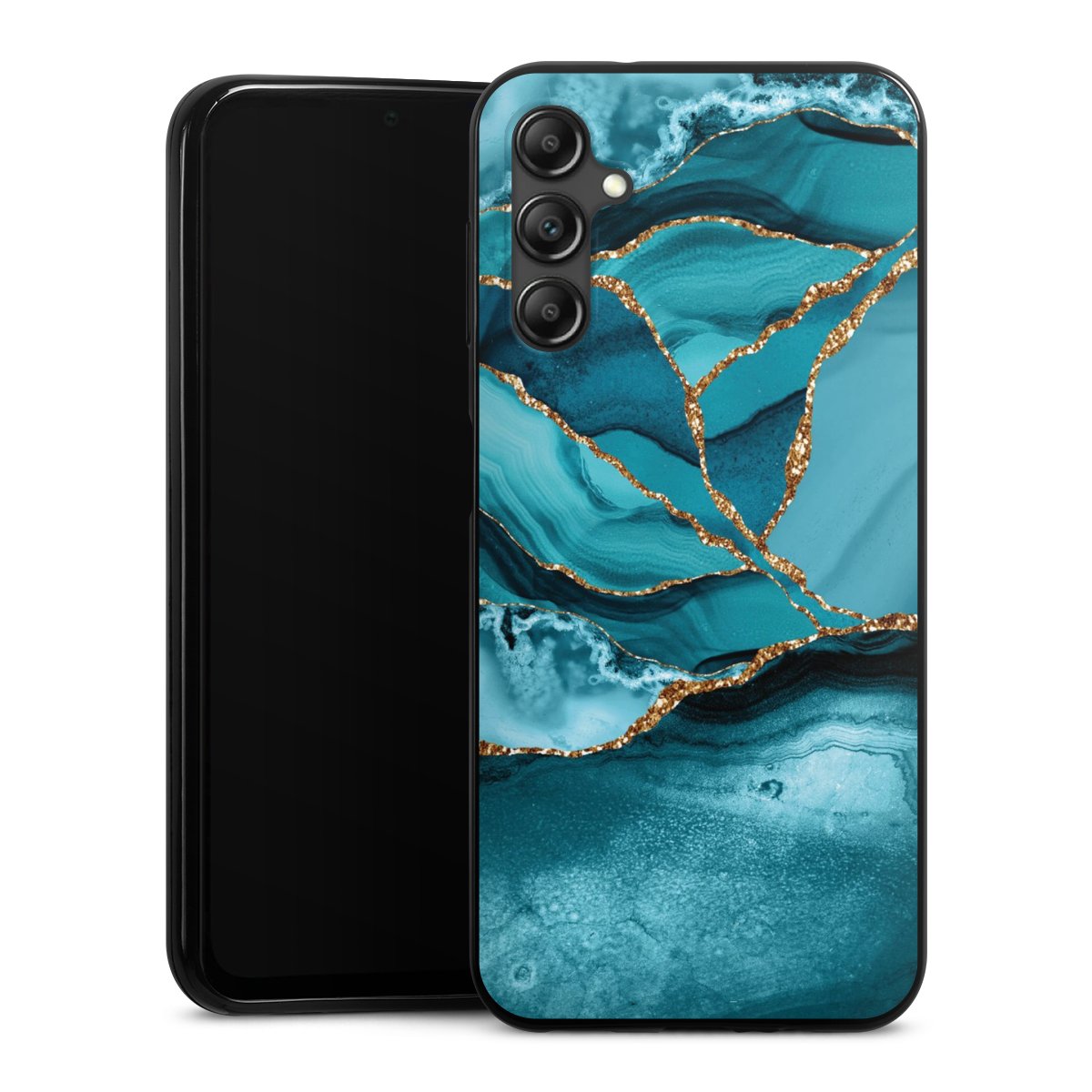 Eisblaue Marmor Landschaft