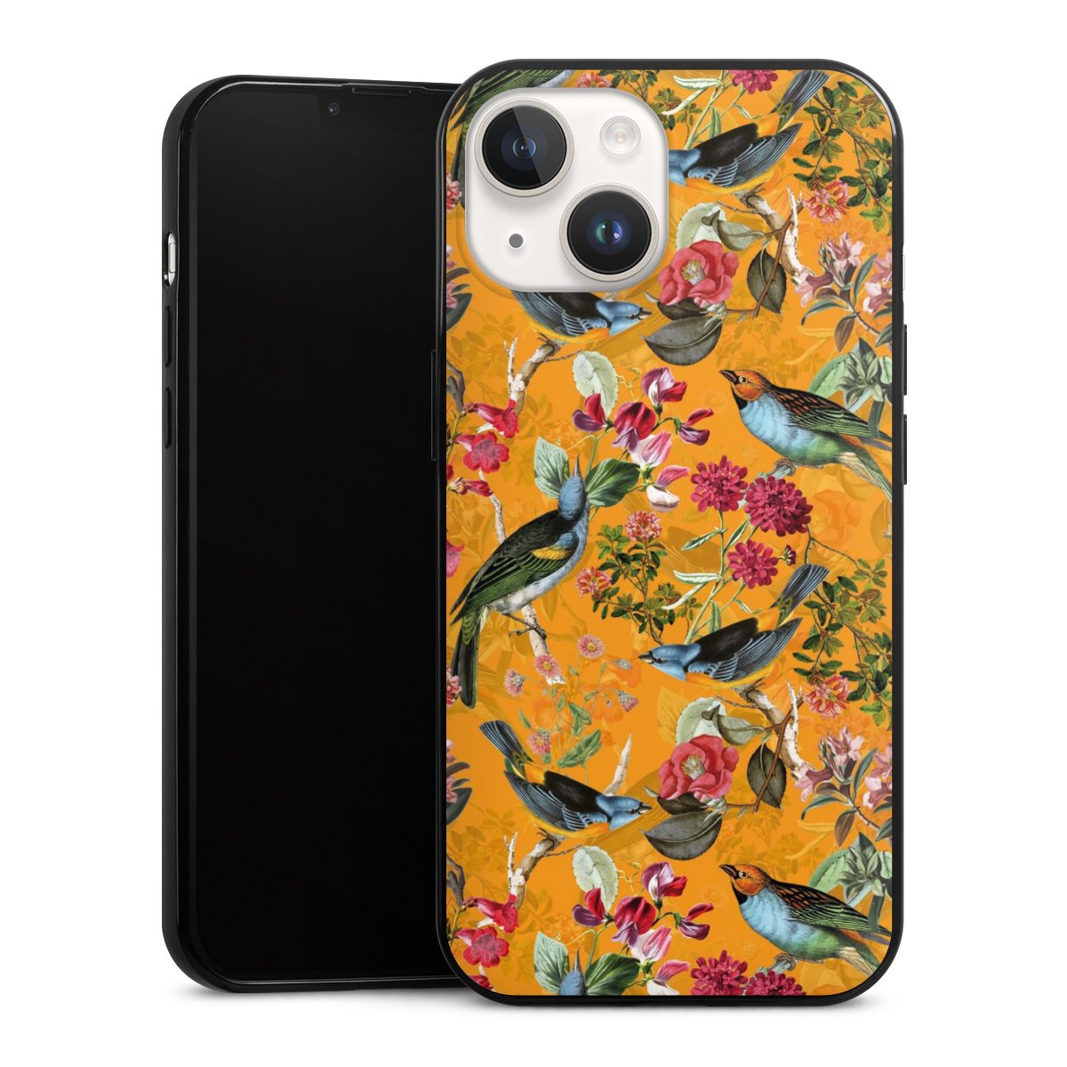 Vogels Bloemen Behang