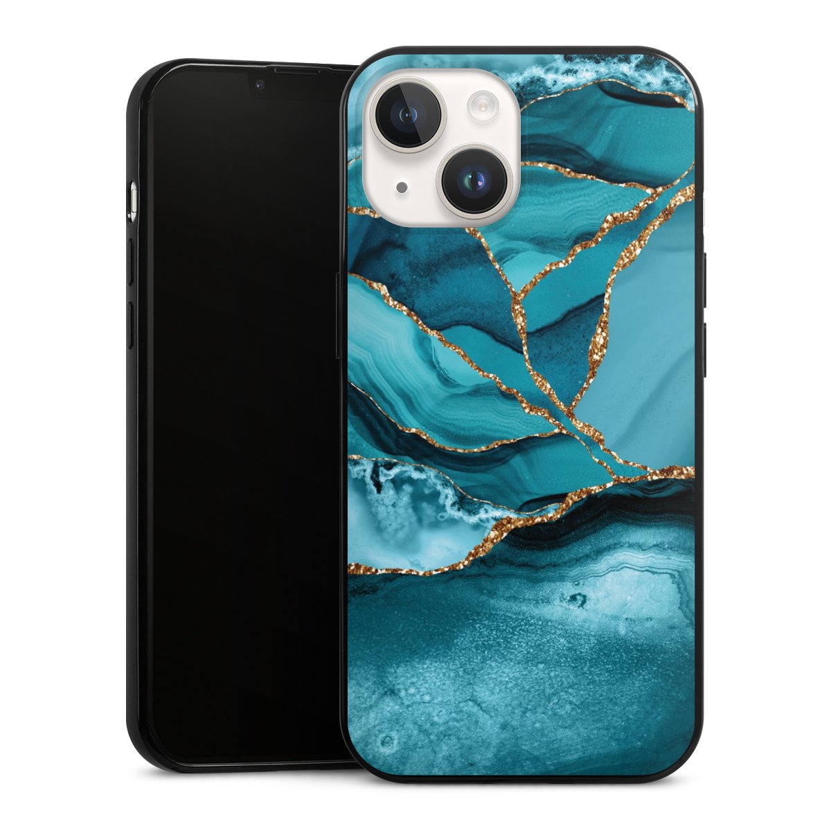 Eisblaue Marmor Landschaft