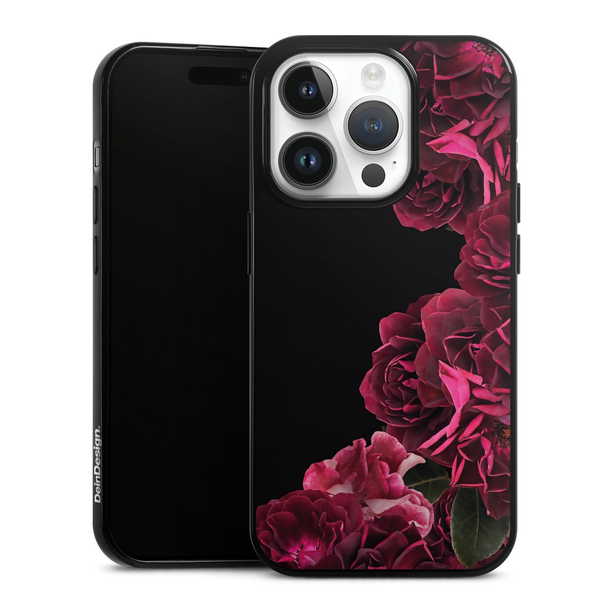 Rose vintage su nero