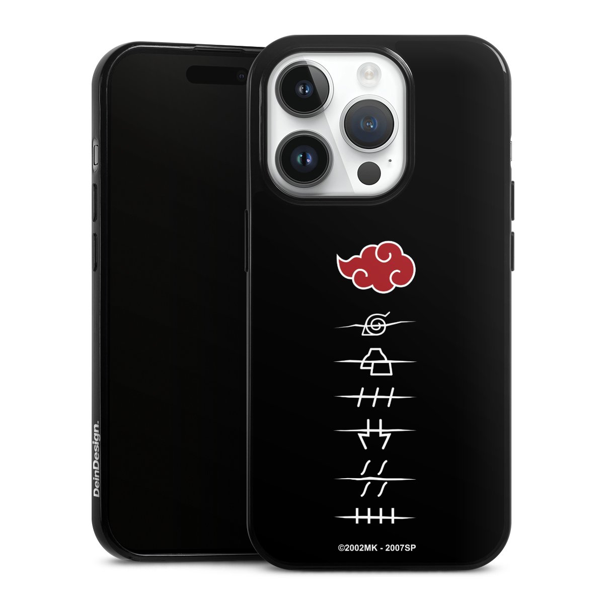 Symboles des membres de l'Akatsuki noirs