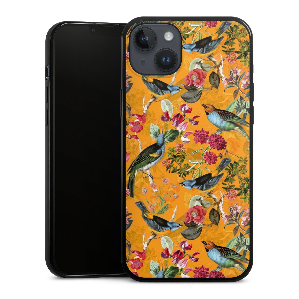Vogels Bloemen Behang