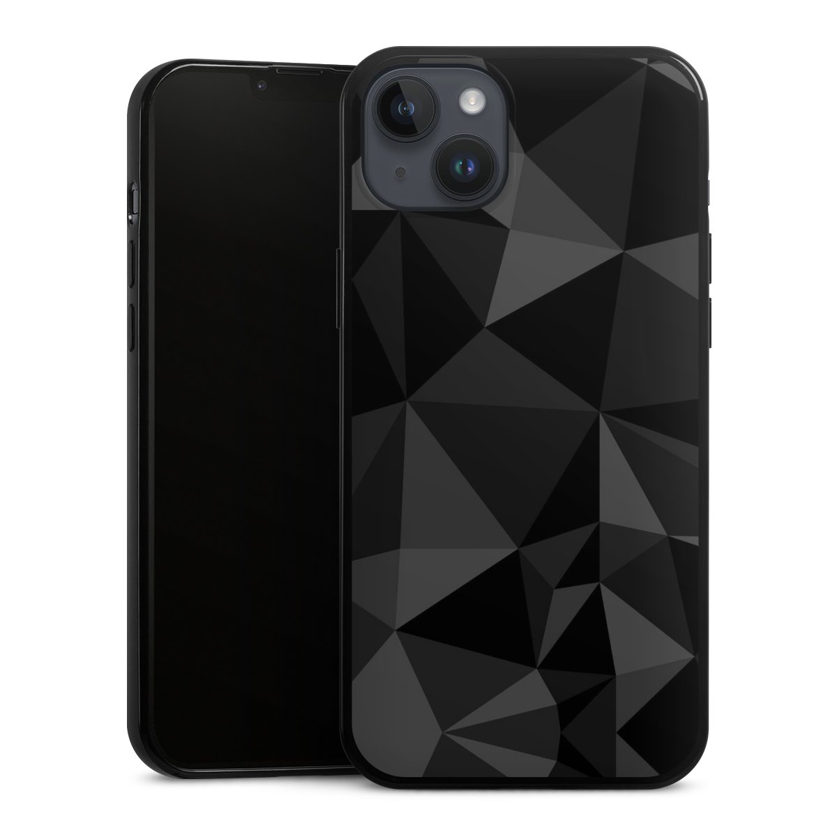 Motif Polygone Noir