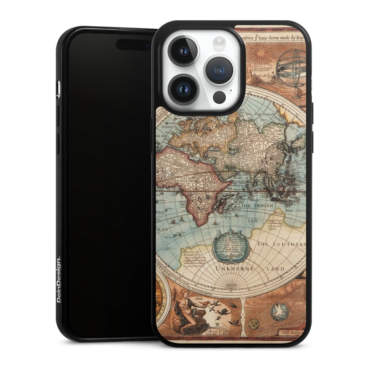 Mappa del mondo vintage