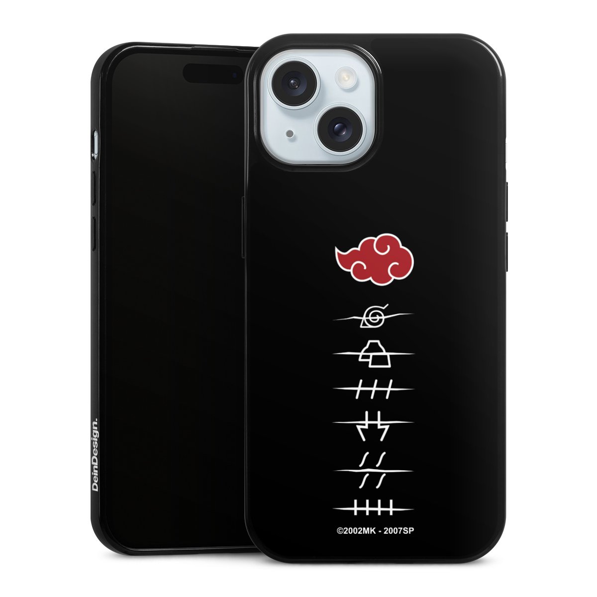Symboles des membres de l'Akatsuki noirs