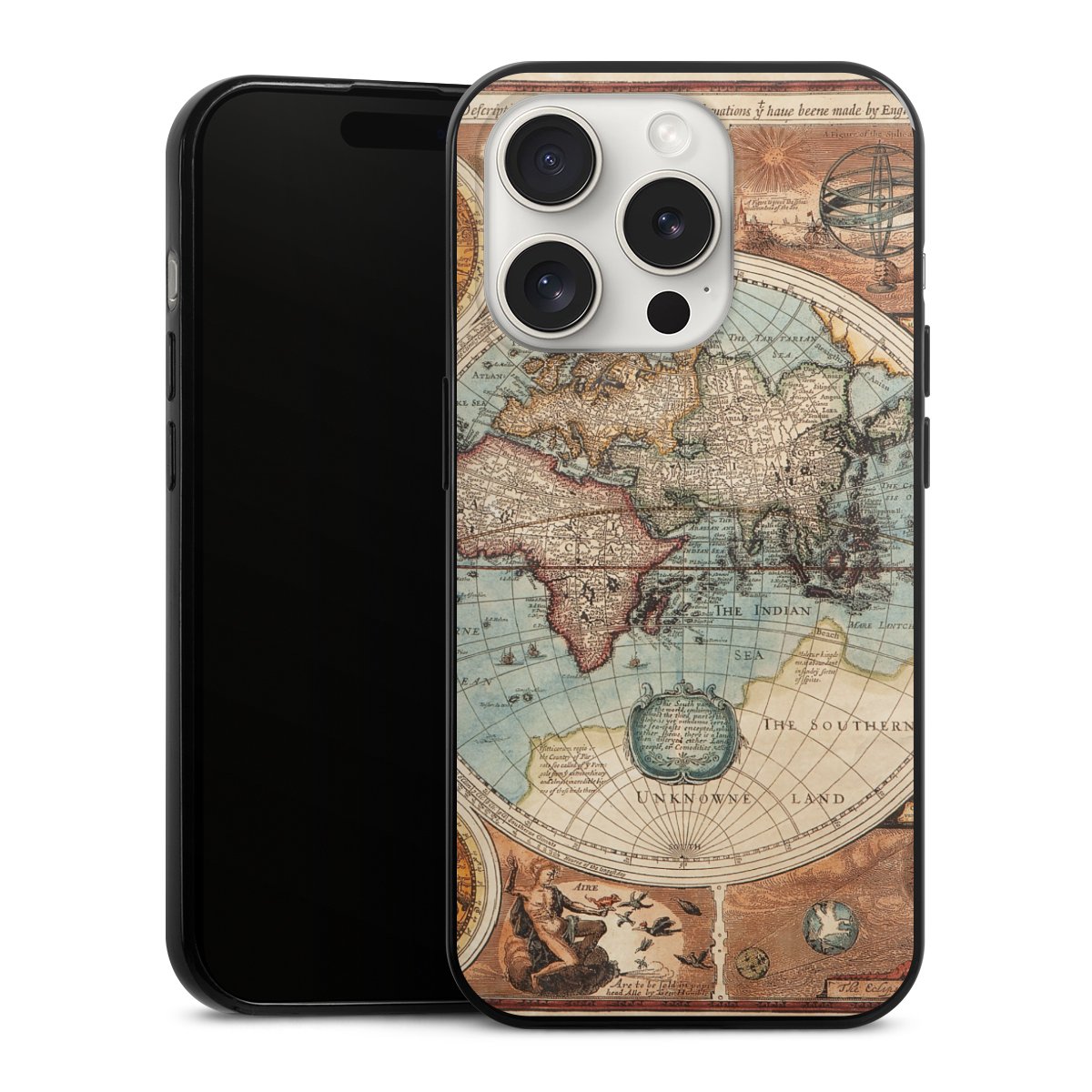 Mappa del mondo vintage
