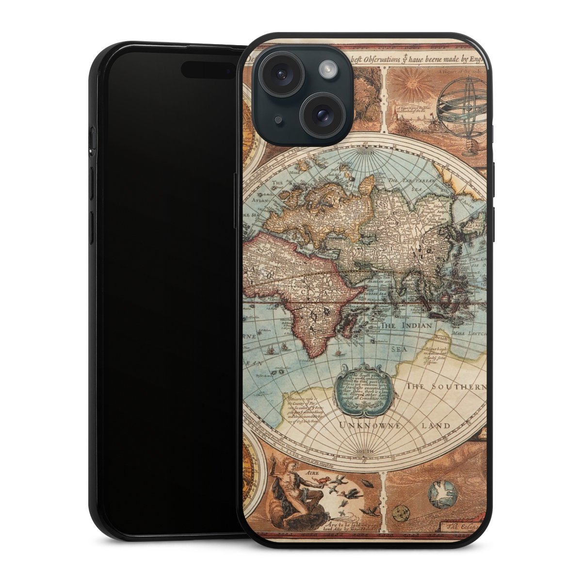Mappa del mondo vintage