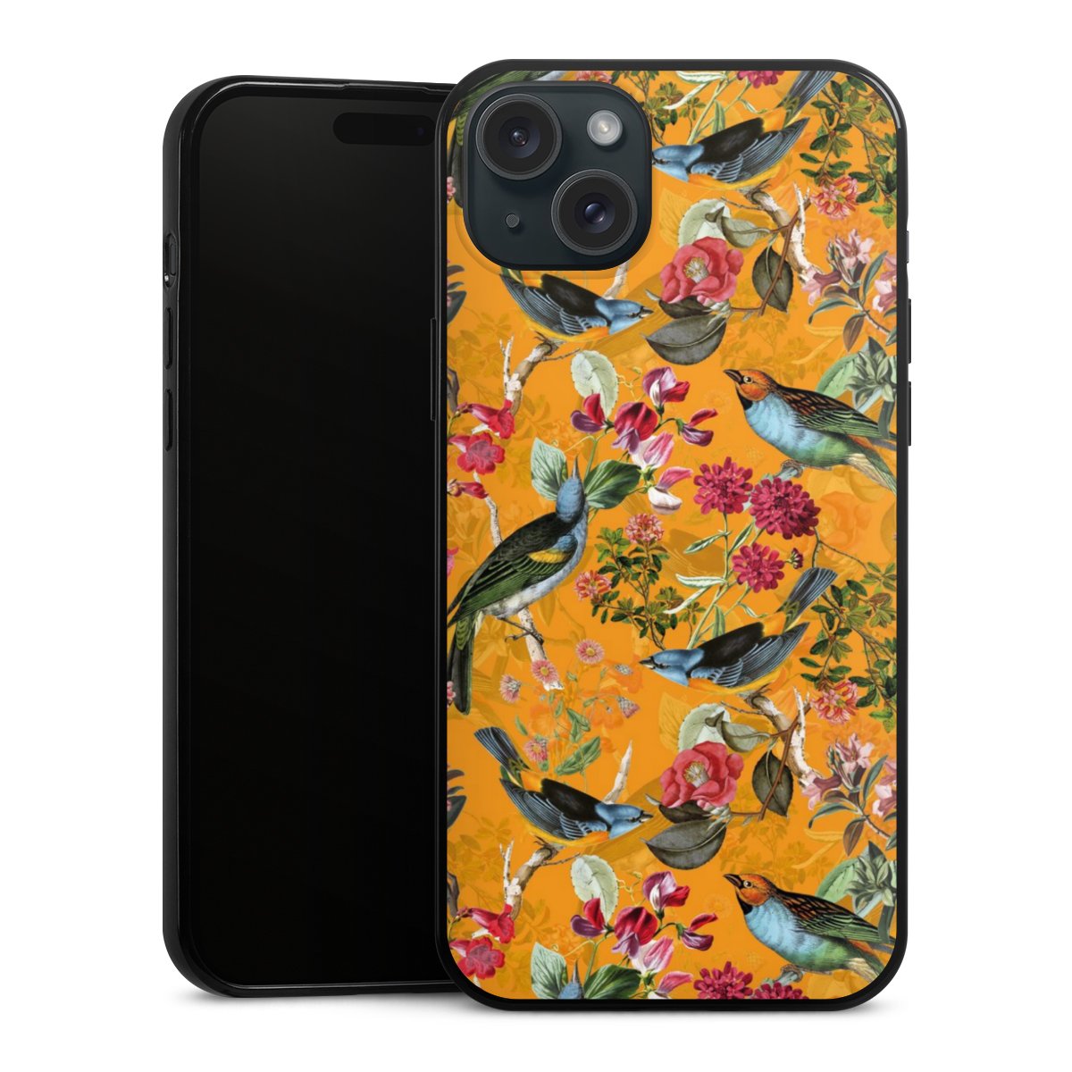 Vogels Bloemen Behang