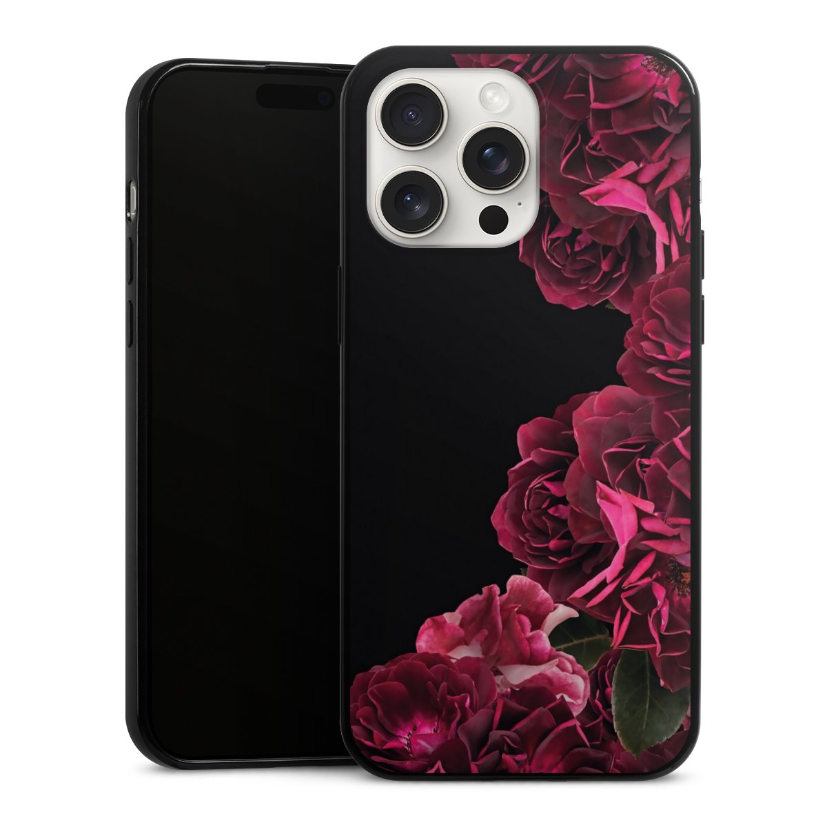 Rose vintage su nero