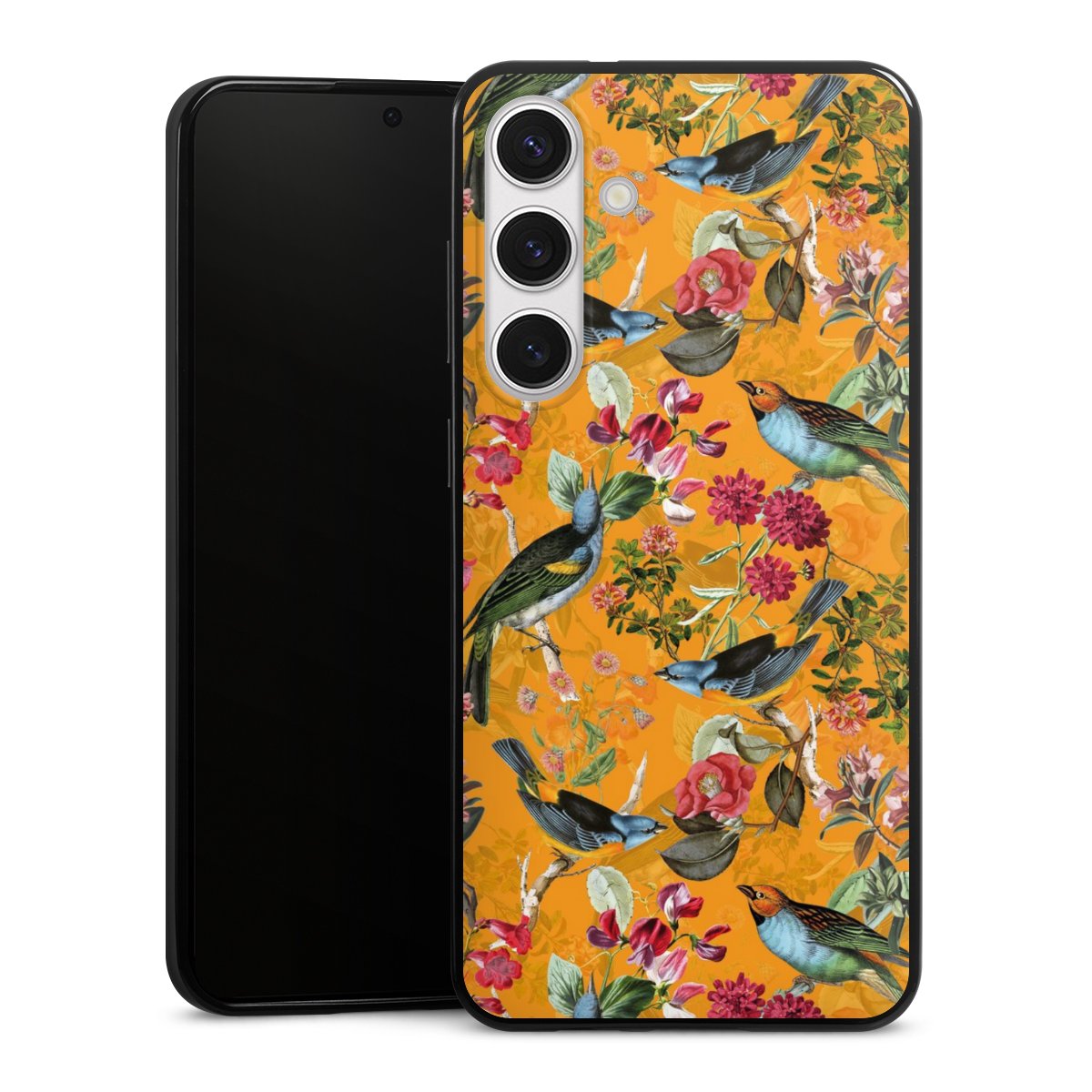 Vogels Bloemen Behang