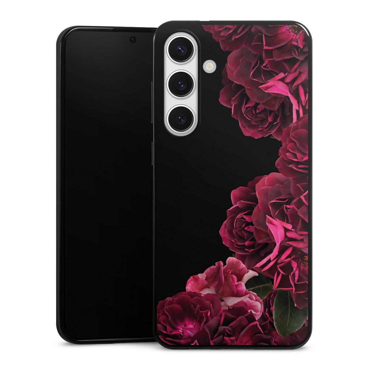 Rose vintage su nero