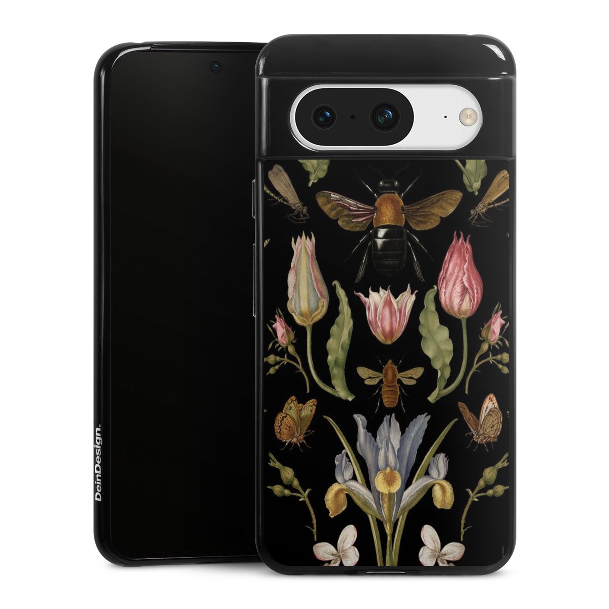 Fiori di campo e api nere