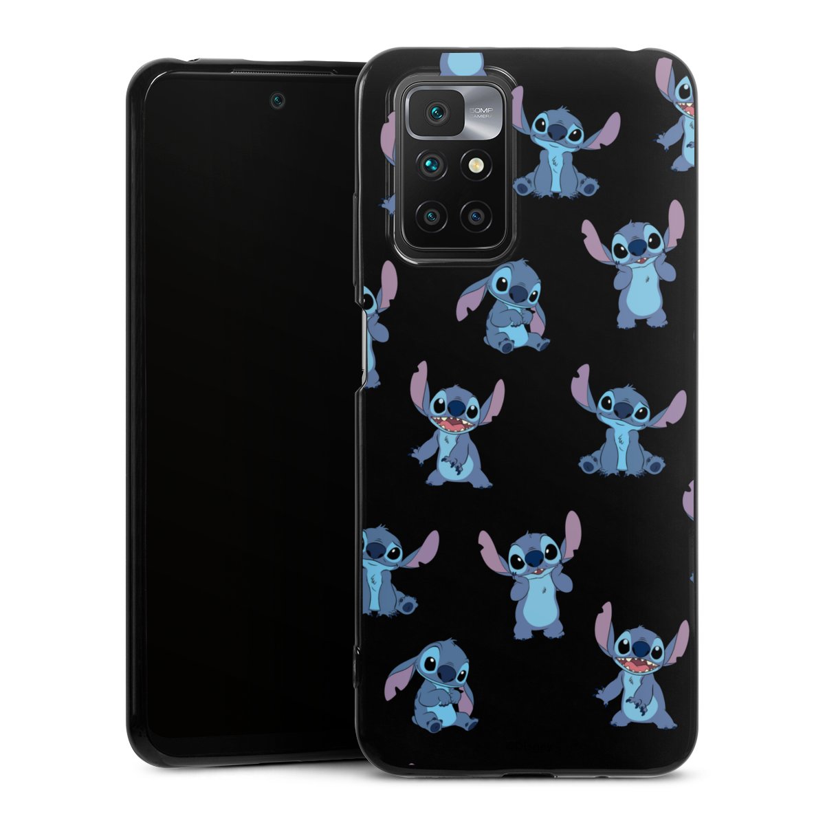Stitch Faces Pattern Transparent