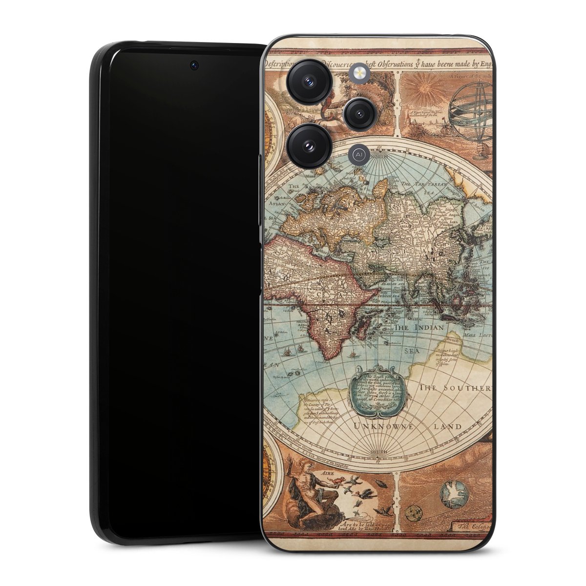 Mappa del mondo vintage