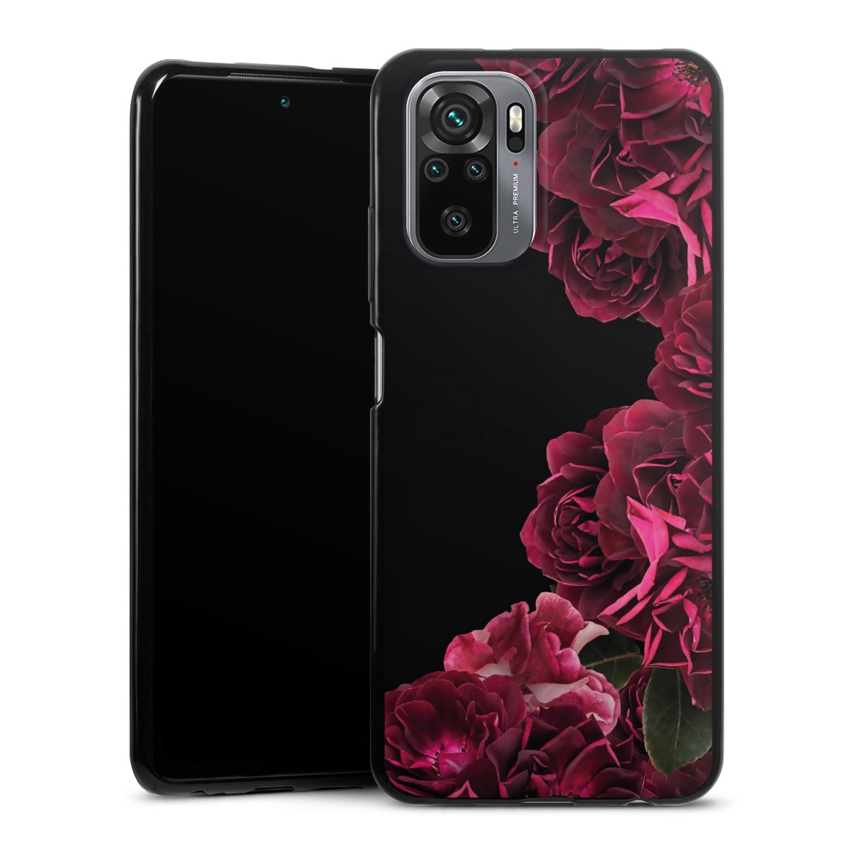Rose vintage su nero