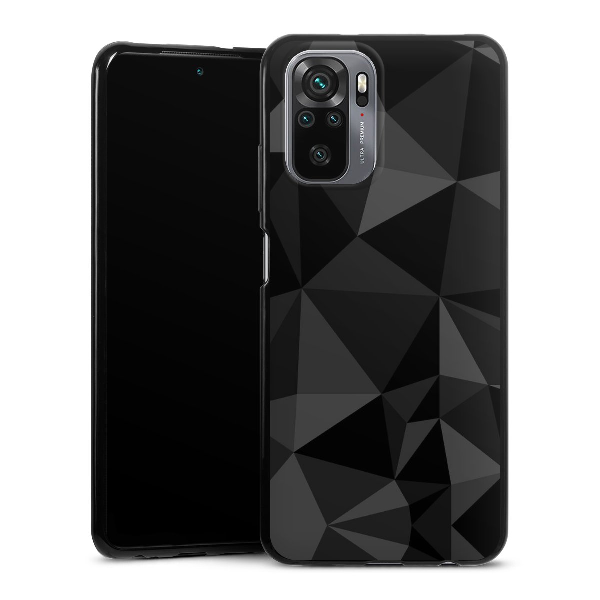 Motif Polygone Noir