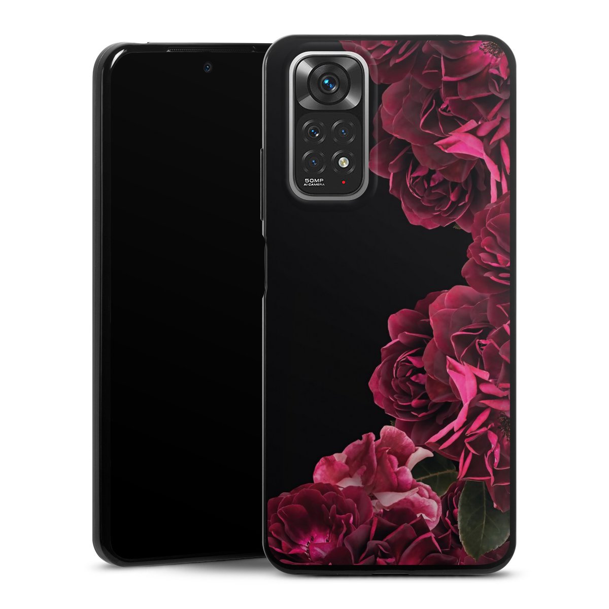 Rose vintage su nero