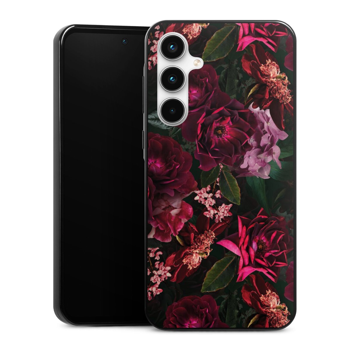 Fiori rosso scuro e rosa