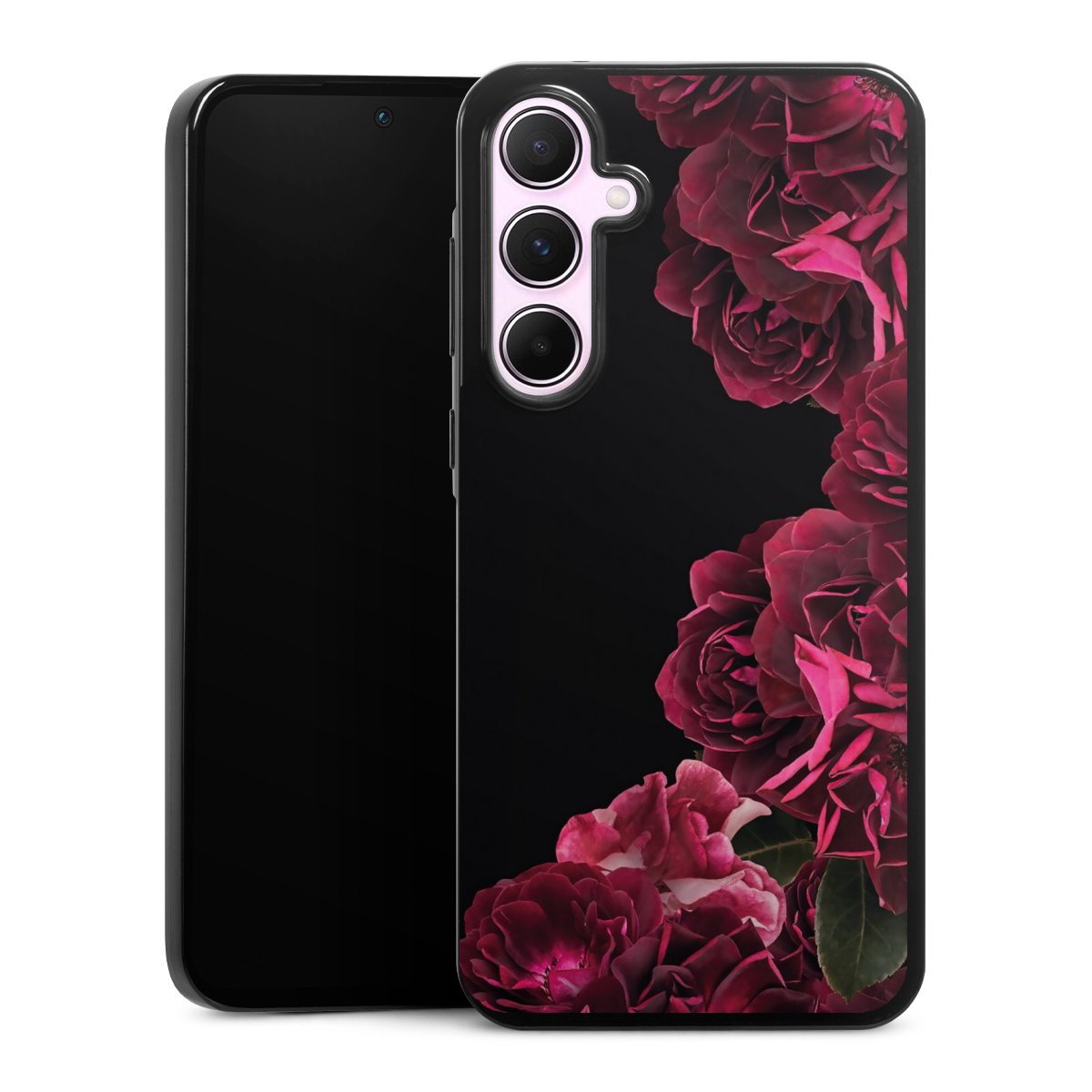 Rose vintage su nero