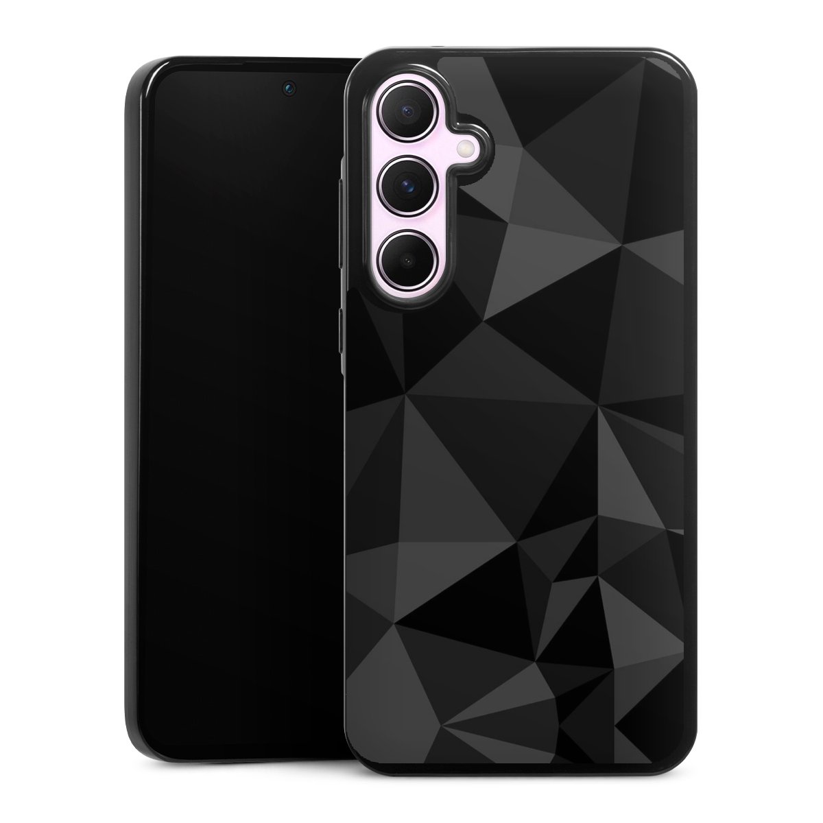 Motif Polygone Noir