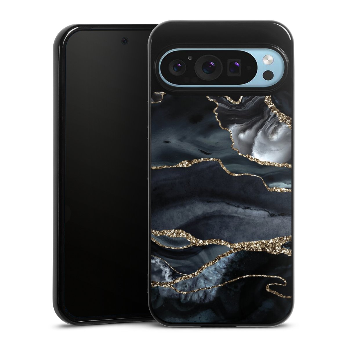 Or marbré foncé Aspect pailleté