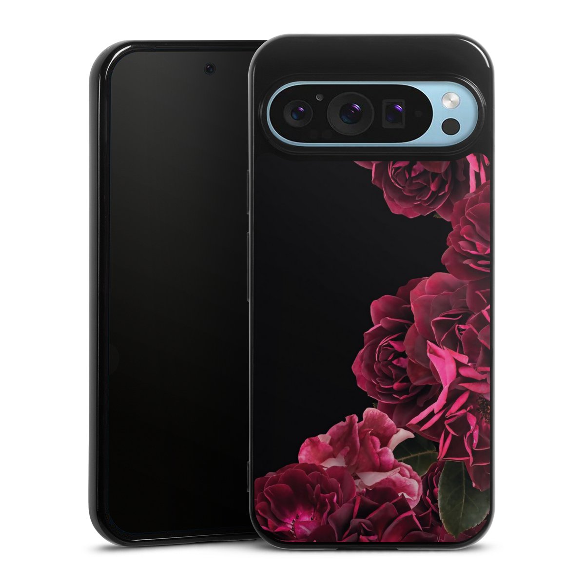 Rose vintage su nero