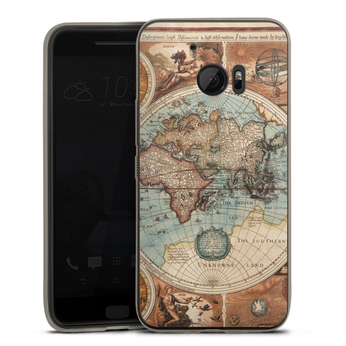 Mappa del mondo vintage