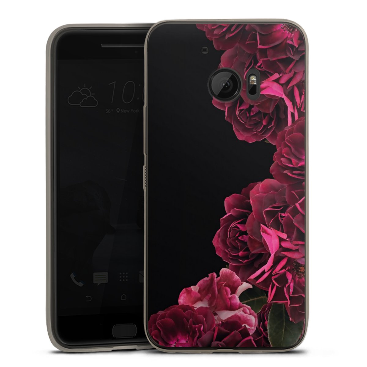 Rose vintage su nero