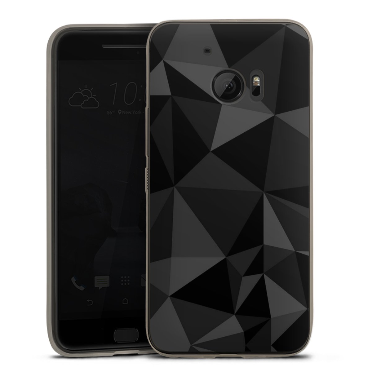 Motif Polygone Noir