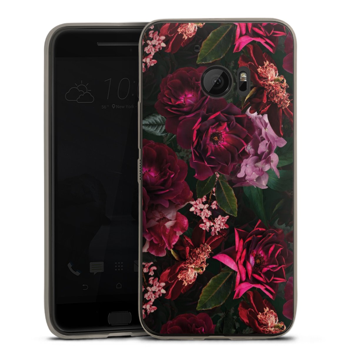 Fiori rosso scuro e rosa