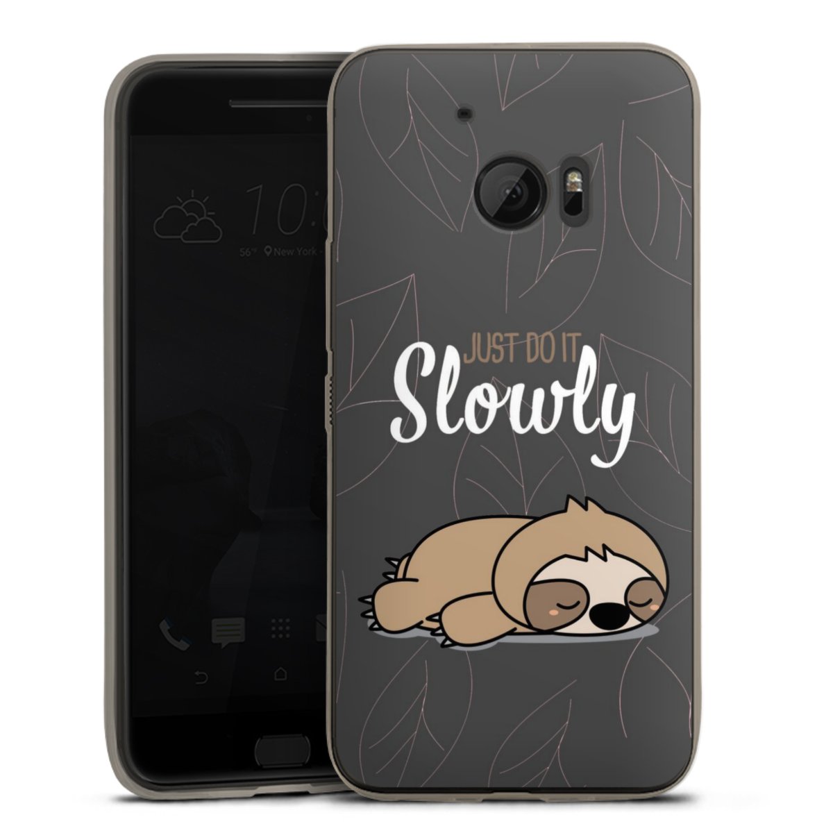 Just Do It Slowly Sloth Grey