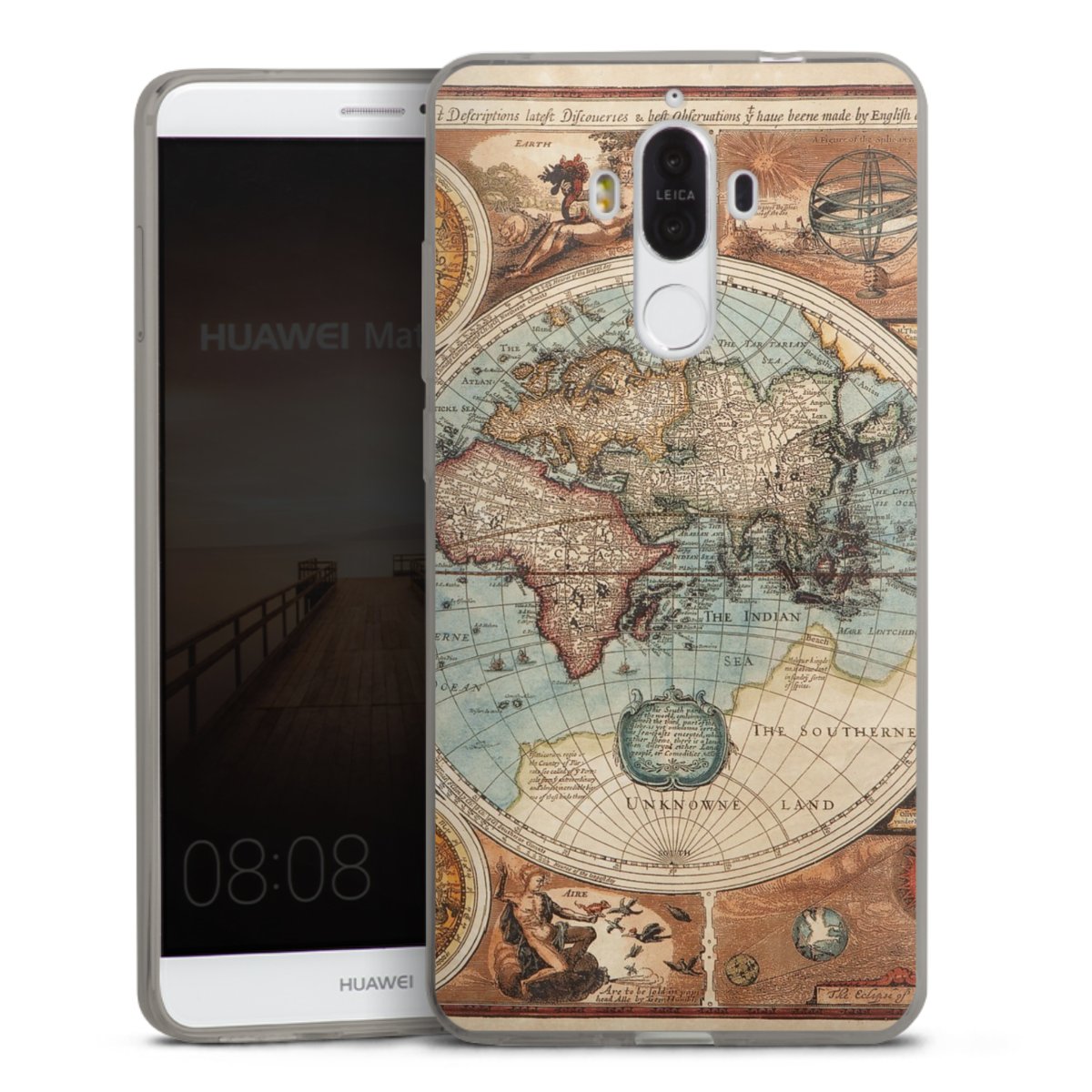 Mappa del mondo vintage
