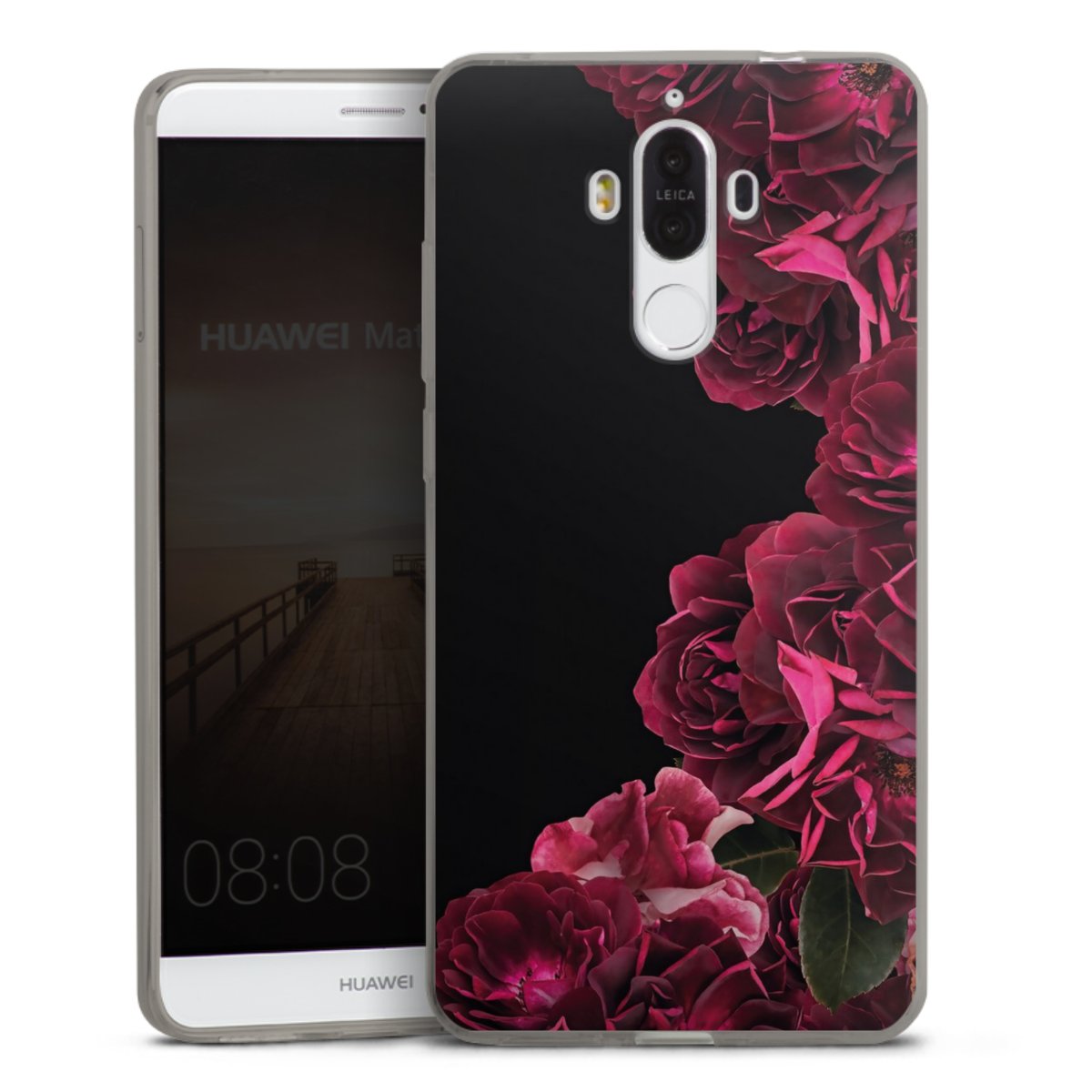 Rose vintage su nero