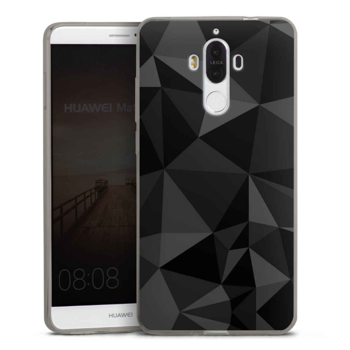 Motif Polygone Noir