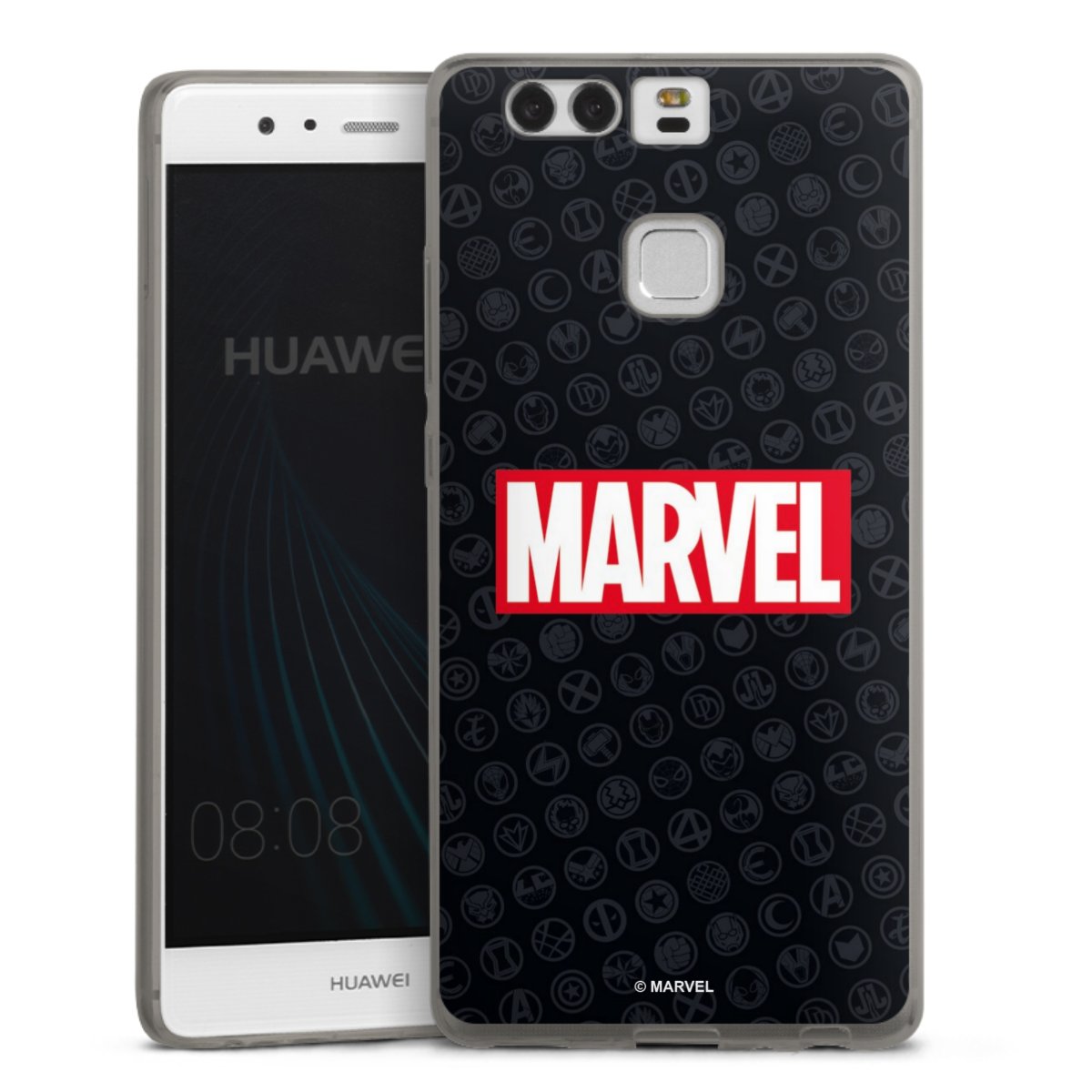 Marvel Logo Black Red 